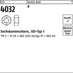 Sechskantmutter ISO 4032 M45 8 1 Stück