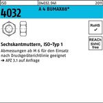 Sechskantmutter ISO 4032 M16 A 4 BUMAX88 25 Stück BUFAB - VPE: 25