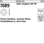Unterlegscheibe ISO 7089 o.Fase 4 Stahl vergütet 300 HV 200 Stück - VPE: 200