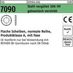 Unterlegscheibe ISO 7090 Fase 27 Stahl verg. 300 HV galv.verz. 50St. - VPE: 50