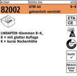 Klemmen R 82002 GTW 40 KM 20/7,0 galv.verz. 1 Stück LINDAPTER