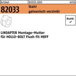 Montagemutter R 82033 HBFF10 Stahl galv.verz. 1 Stück LINDAPTER