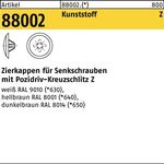 Zierkappe R 88002 f.PZ 2x12/3,5-5 Ku. dunkelbraun 1000St. - VPE: 1000