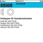 Zierkappe R 88008 F. SW 3/8 Ku. hellgrau 200 Stück - VPE: 200