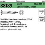 Holzfensterschraube R 88189 Seko Bremsrippen PZ 4x40-Z Sta silber 1000St. SPAX - VPE: 1000