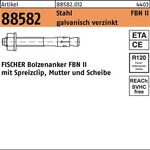 Bolzenanker R 88582 FBN II 16/80 Stahl galv.verz. 10 Stück FISCHER - VPE: 10