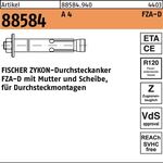 Durchsteckanker R 88584 ZYKON FZA-D 12x 80 M8D/30 A 4 25 Stück FISCHER - VPE: 25