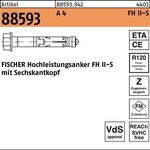 Hochleistungsanker R 88593 FH II 12/25 S A 4 20 Stück FISCHER - VPE: 20