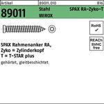 Rahmenanker R 89011 Zyko T-STAR plus 7,5x210-T30 galv.verz. WIROX 100St. SPAX - VPE: 100