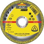 Trennscheibe A 24 Extra D125xB2,5mm Bohrung 22,23mm mittelhart GER Dr.12200U/min - VPE: 25