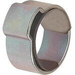 Schlauchklemme 1-Ohr STA glanzverz.(W1) m.Einlagering Ber.13-15,3mm 50St./Beutel
