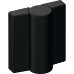 Scharnier DIN li.H.52mm B.47mm PA m.Metalleinleger tiefschwarz,ma HEWI