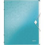 Leitz Ordnungsmappe WOW 46330051 DIN A4 6Fächer PP eisblau