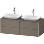 Duravit Waschtischunterbau XVIU 1400x550mm sw ma / we s-matt ES NB re