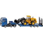 MAN LKW mit Tieflader und  JCB Radlader