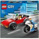 City Verfolgungsjagd mit dem Polizeimoto