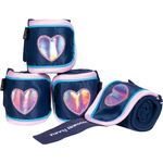 Fleecebandagen Funny Horses Hearts 100cm