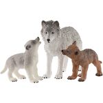 Wolfsmutter mit Welpen