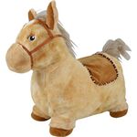 Aufblasb. Hüpftier Hopping Horse beige