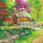 Crystal Art Kinkade Landhaus 30x30cm
