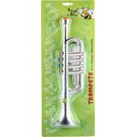 BGB Trompete silber, 4 Tasten, 38cm