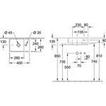 V&B Handwaschbecken MEMENTO 2.0 400x260mm m HL ohne ÜL graphite C+