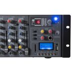 OMNITRONIC RM-1422FXA USB Rack-Power-Mixer
