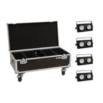EUROLITE Set 4x Audience Blinder 2x100W LED COB WW + Case