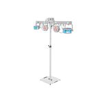 EUROLITE Set LED KLS Laser Bar FX-Lichtset weiß + BPS-2 Boxenhochständer weiß