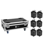 EUROLITE Set 6x AKKU IP UP-4 Plus HCL Spot WDMX + Case mit Ladefunktion