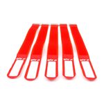 GAFER.PL Kabelbinder Klettverschluss 25x550mm 5er Pack rot