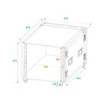 ROADINGER Rack Profi KM 16HE 55cm mit Rollen