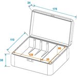 ROADINGER Plattenspielersystem-Case für 3 Systeme