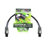 SOMMER CABLE Lautsprecherkabel Speakon 4x2,5 0,5m sw