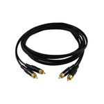 SOMMER CABLE Cinch Kabel 2x2 1m sw Hicon