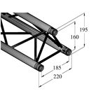 ALUTRUSS DECOLOCK DQ3-S750 3-Punkt-Traverse sw
