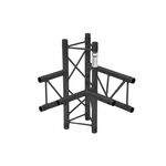 ALUTRUSS DECOLOCK DQ3-SPAT42 4-Weg T-Stück \/ sw