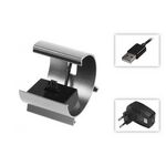 Dockingstation PEDEA für Samsung I9505 Galaxy S4 silver