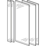 Geberit Türen-Set ONE für Spiegelschrank 1050mm