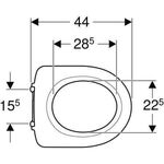 Geberit WC-Sitzring iCon barrierefrei weiß