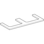 Geberit Waschtischplatte ONE Auss 2-f 1200x30x470mm sa-gr lack hgl