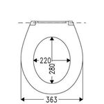 Hamberger WC-Sitz Lavas SoftClose weiß mit Edelstahl-FastFixmutter C2702Y - VPE: 7