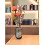 EUROPALMS Dahlie (EVA), Kunstpflanze, orange, 100cm