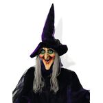 EUROPALMS Halloween Figur Hexe, animiert 175cm