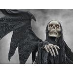 EUROPALMS Halloween Schwarzer Engel, 175x100x66cm