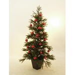 EUROPALMS Dekokugel 7cm, rot 6x