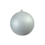 EUROPALMS Dekokugel 20cm, silber, glitzer