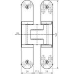Objektband Tectus® TE 340 3D STA F1-farbig 80kg DIN L/R stu.Tür SIMONSWERK