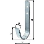 Wandhaken einfach A.30mm STA verz.H.90mm GAH, 1 Stück