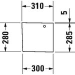 Duravit Halbsäule HAPPY D.2 210x310mm weiß WG